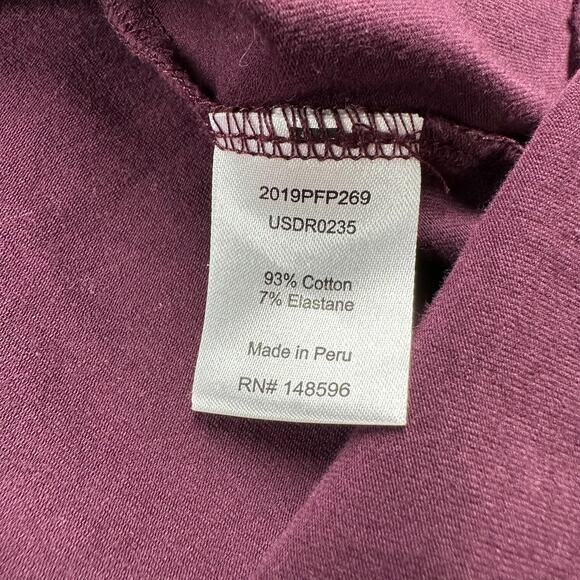 Universal Standard Dress Womens 10/12 Eggplant Misa Jersey Tie Front Stretch - Picture 5 of 10